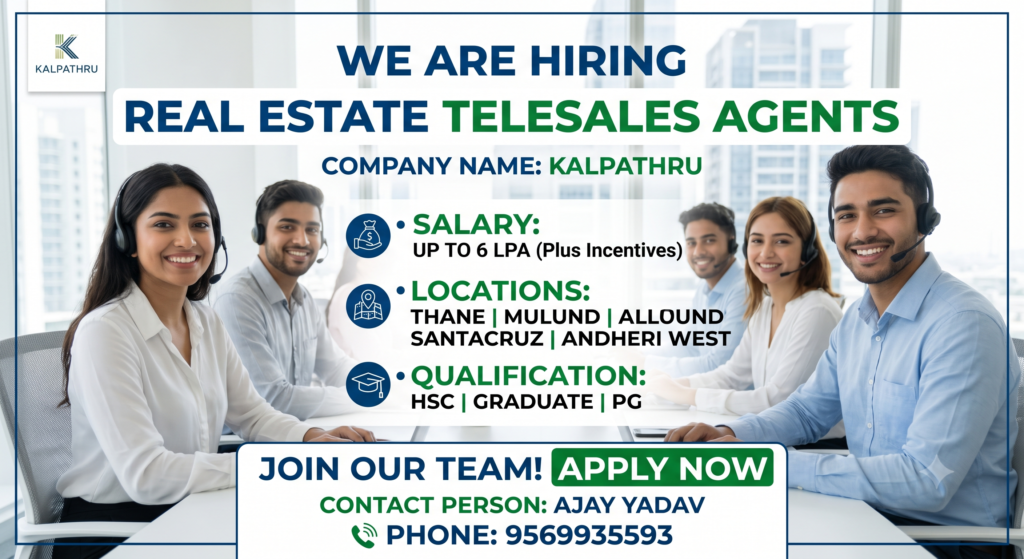 Real Estate job in mumbai 2026